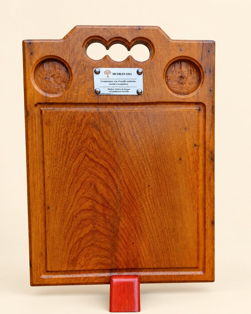 Tabla con portavasos